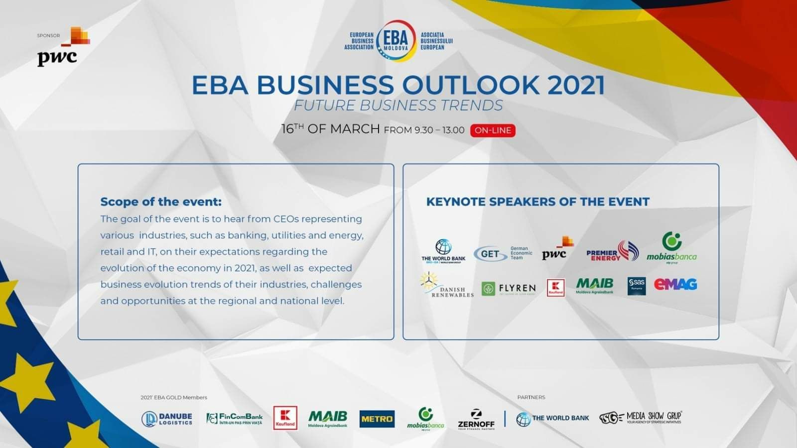 Welcome to EBA BUSINESS OUTLOOK 2021